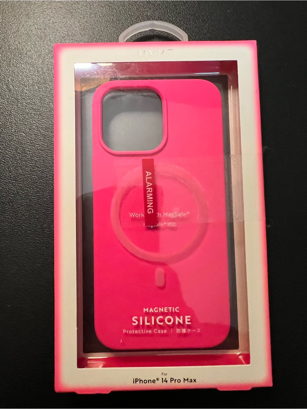 New MVMT Magnetic Silicone iPhone 14 Pro Max Hot Pink Case
